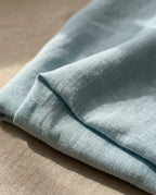 Ensemble Lin premium naturel — Bleu Poudré