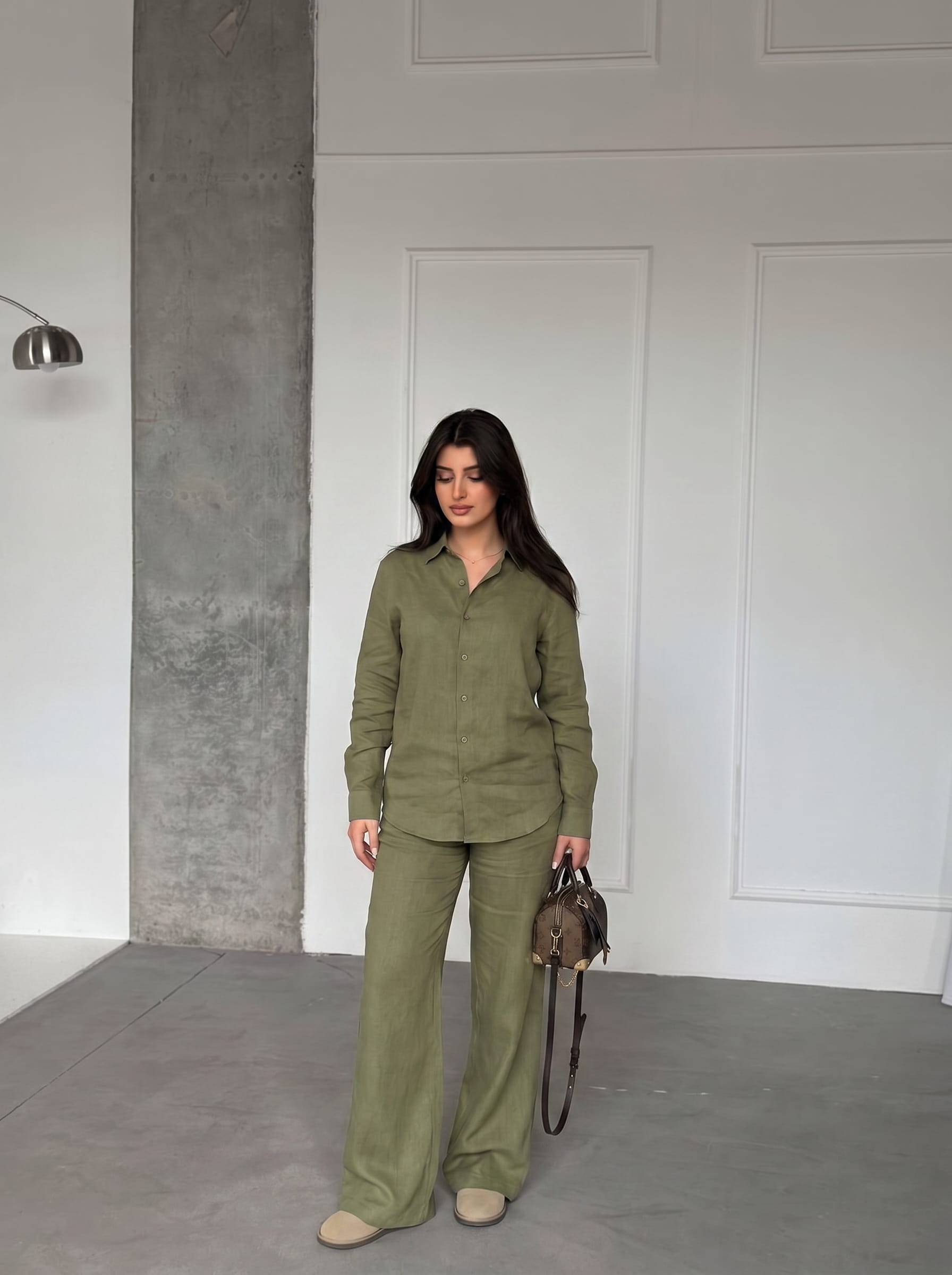 Linen Series 01 - Ensemble Verte Olive