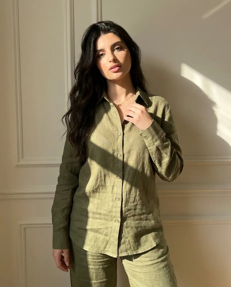 Linen Series 01 - Ensemble Olive