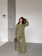 Linen Series 01 - Ensemble Verte Olive