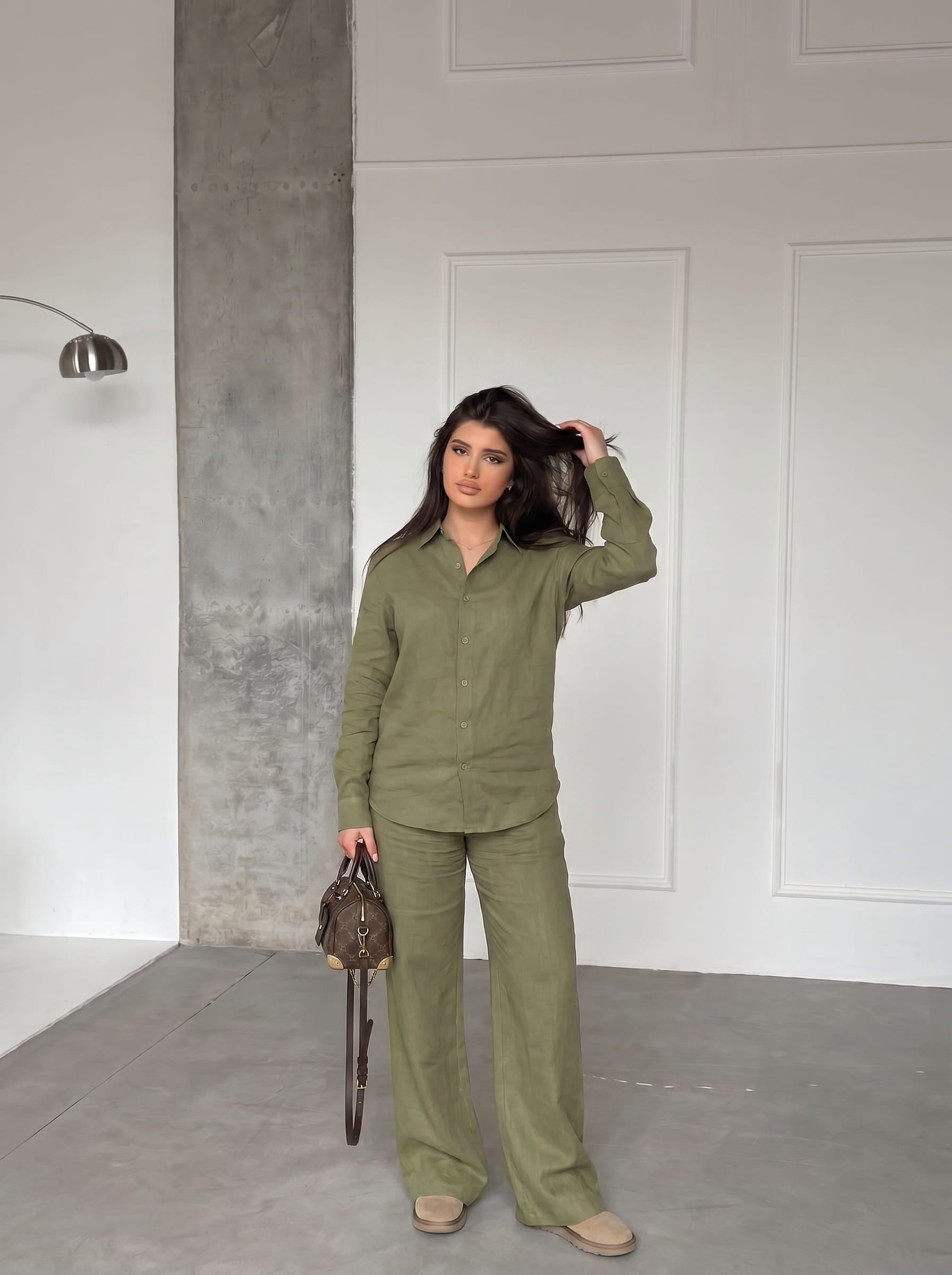 Linen Series 01 - Ensemble Verte Olive
