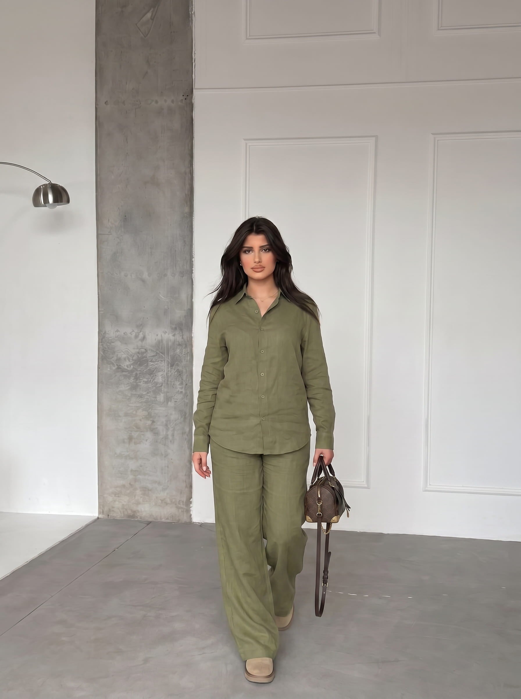 Linen Series 01 - Ensemble Verte Olive