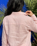 Ensemble Lin premium naturel — Rose Poudré